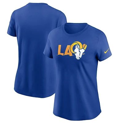 Women's Nike Royal Los Angeles Rams Local Phrase T-Shirt