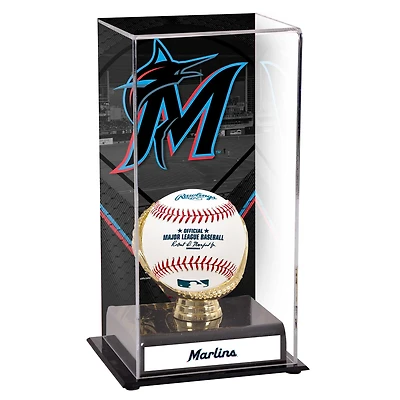 Miami Marlins Sublimated Display Case with Image