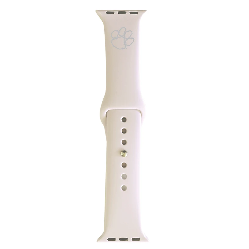 White Clemson Tigers 38/40mm Apple Watch Band