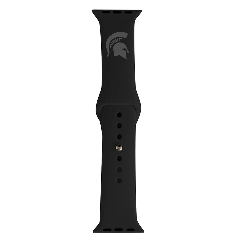 Black Michigan State Spartans 42/44mm Apple Watch Band
