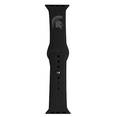 Black Michigan State Spartans 42/44mm Apple Watch Band