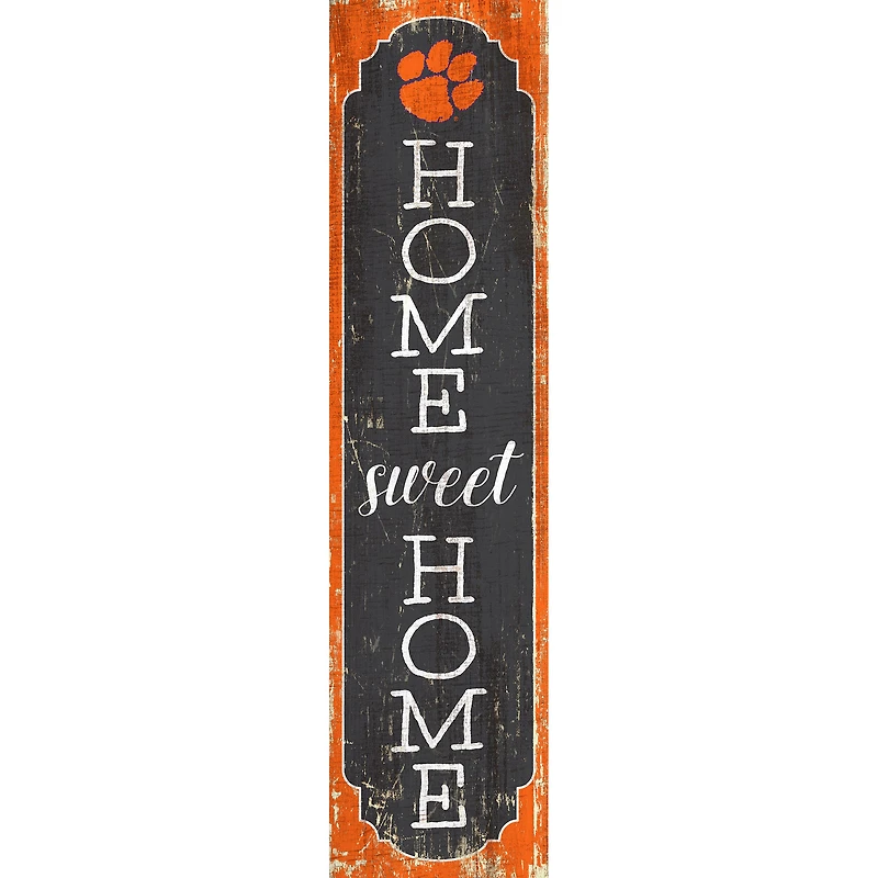 Clemson Tigers 24" Home Sweet Home Leaner Sign