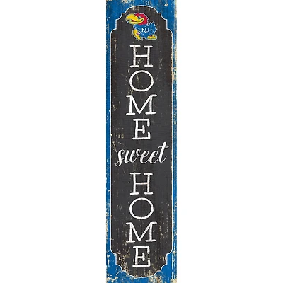 Kansas Jayhawks 24" Home Sweet Home Leaner Sign