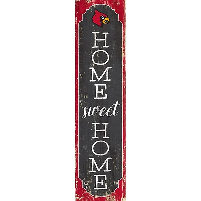 Louisville Cardinals 24" Home Sweet Home Leaner Sign