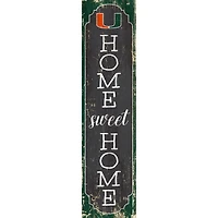 Miami Hurricanes 24" Home Sweet Home Leaner Sign