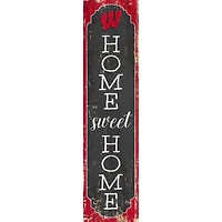 Wisconsin Badgers 24" Home Sweet Home Leaner Sign