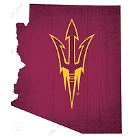Arizona State Sun Devils 12" Logo State Sign