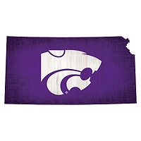 Kansas State Wildcats 12" Logo State Sign