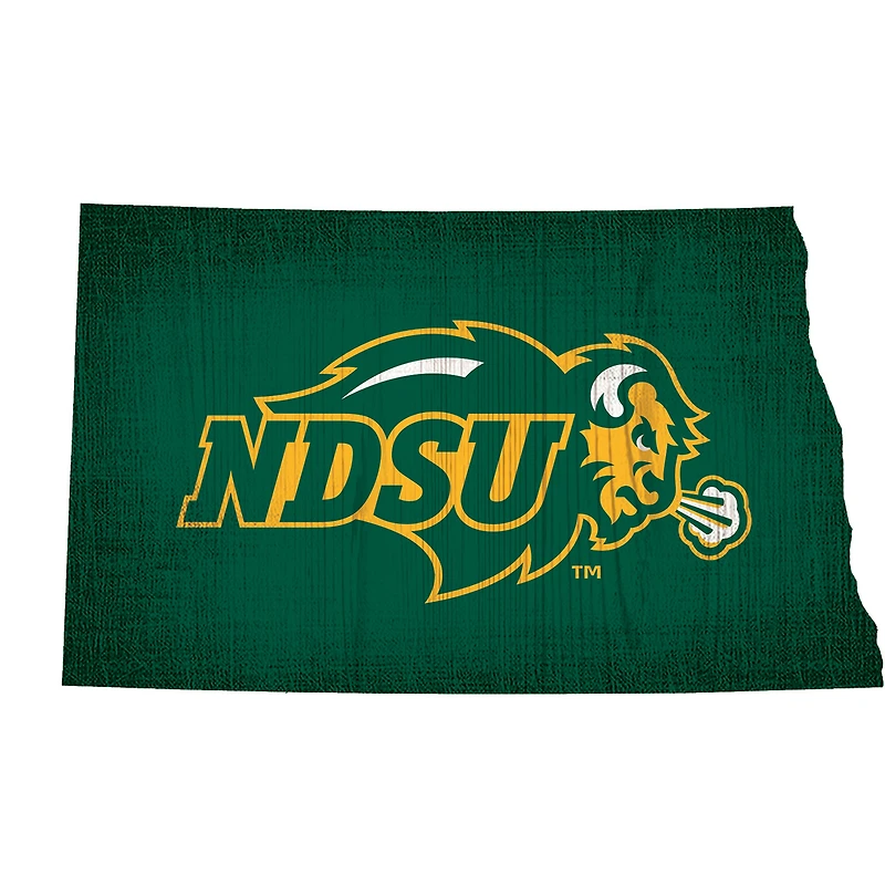 NDSU Bison 12" Logo State Sign