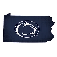 Penn State Nittany Lions 12" Logo State Sign
