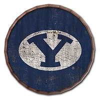 BYU Cougars 24" Cracked Color Barrel Top Sign