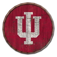 Indiana Hoosiers 24" Cracked Color Barrel Top Sign
