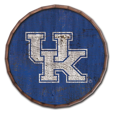Kentucky Wildcats 24" Cracked Color Barrel Top Sign