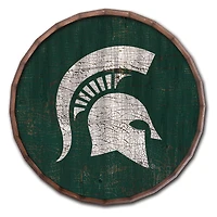 Michigan State Spartans 24" Cracked Color Barrel Top Sign