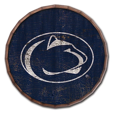 Penn State Nittany Lions 24" Cracked Color Barrel Top Sign