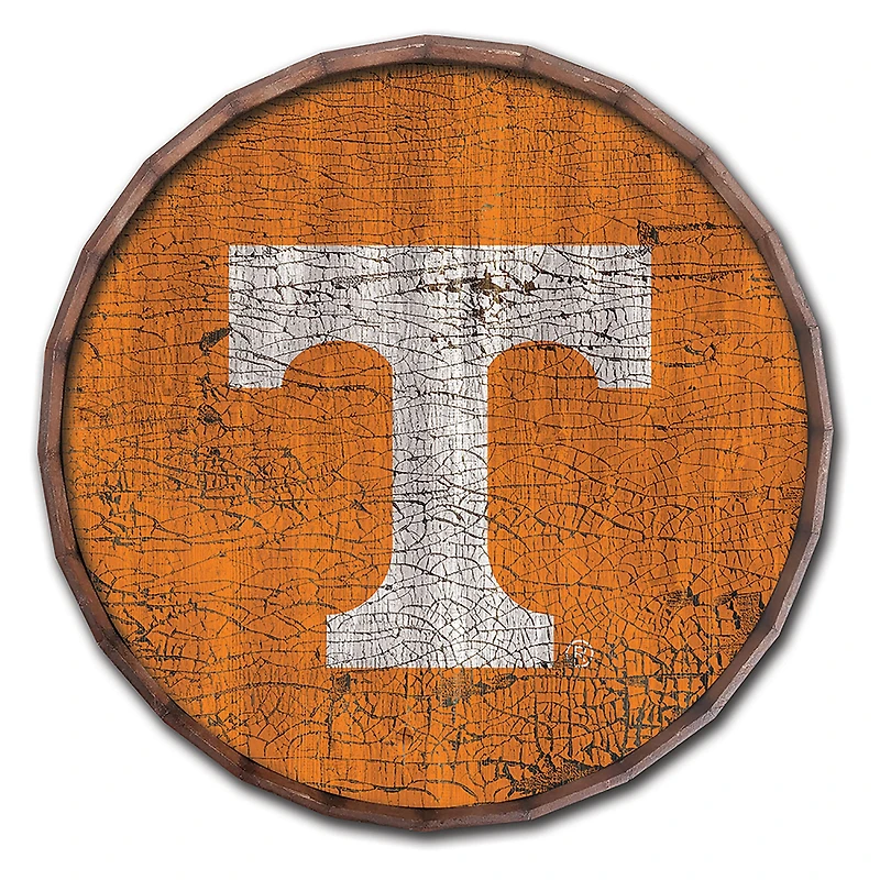 Tennessee Volunteers 24" Cracked Color Barrel Top Sign
