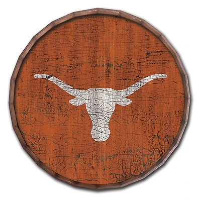 Texas Longhorns 24" Cracked Color Barrel Top Sign