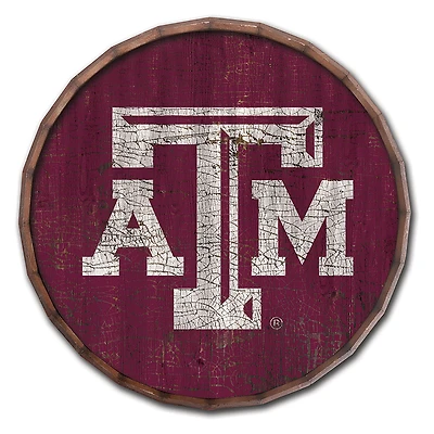 Texas A&M Aggies 24" Cracked Color Barrel Top Sign