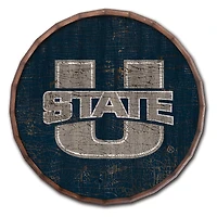 Utah State Aggies 24" Cracked Color Barrel Top Sign