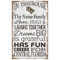 UCF Knights Personalized 11" x 19" In This House Sign