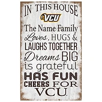VCU Rams Personalized 11" x 19" In This House Sign