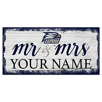 Georgia Southern Eagles 6" x 12" Personalized Mr. & Mrs. Script Sign