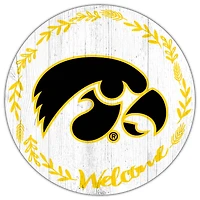 Iowa Hawkeyes 12" Welcome Circle Sign