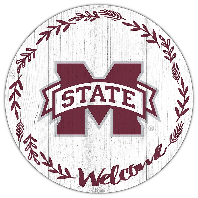 Mississippi State Bulldogs 12" Welcome Circle Sign