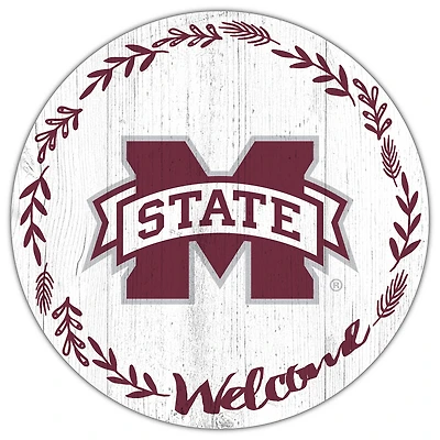 Mississippi State Bulldogs 12" Welcome Circle Sign