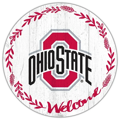 Ohio State Buckeyes 12" Welcome Circle Sign