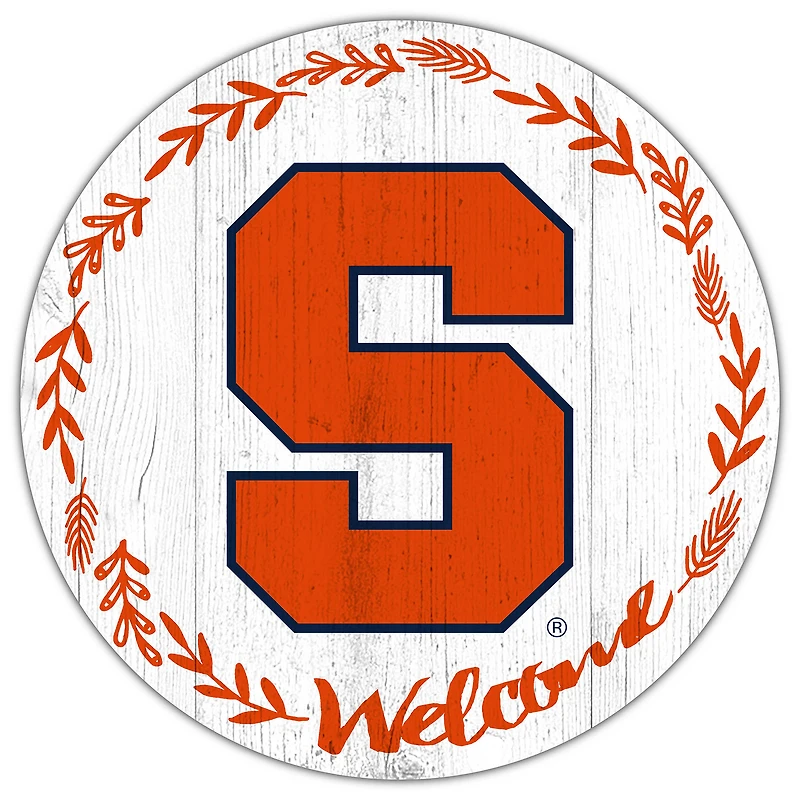Syracuse Orange 12" Welcome Circle Sign