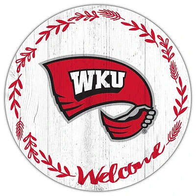 Western Kentucky Hilltoppers 12" Welcome Circle Sign
