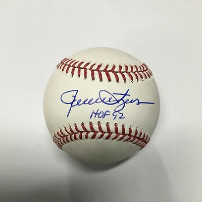 Milwaukee Brewers Rollie Fingers HOF 92 Inscribed Autographed Baseball