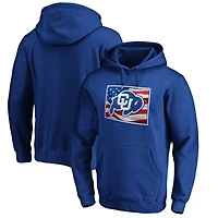 Men's Royal Colorado Buffaloes Banner State Pullover Hoodie