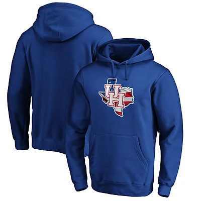 Men's Royal Houston Cougars Banner State Pullover Hoodie
