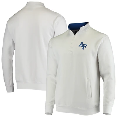 Men's Colosseum White Air Force Falcons Tortugas Logo Quarter-Zip Jacket