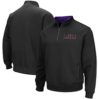 Men's Colosseum Black LSU Tigers Tortugas Logo Quarter-Zip Jacket