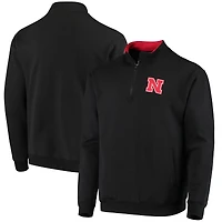 Men's Colosseum Black Nebraska Huskers Tortugas Logo Quarter-Zip Jacket