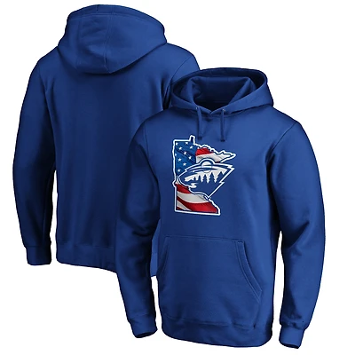 Men's Royal Minnesota Wild NHL Banner State Hoodie