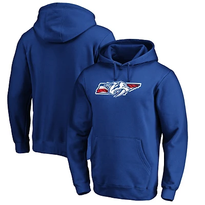 Men's Royal Nashville Predators NHL Banner State Hoodie