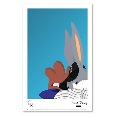 Bugs Bunny Colorado Rockies 11'' x 17'' Art Poster