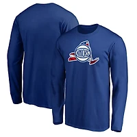 Men's Royal New York Knicks Banner State Long Sleeve T-Shirt