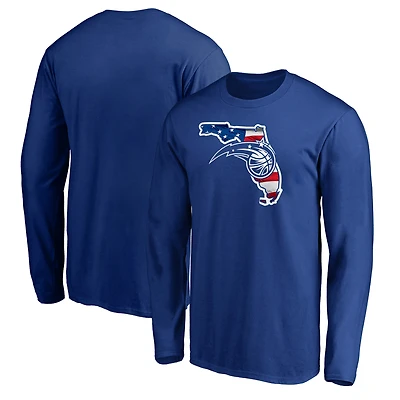 Men's Royal Orlando Magic Banner State Long Sleeve T-Shirt