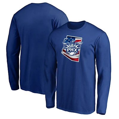 Men's Royal Phoenix Suns Banner State Long Sleeve T-Shirt