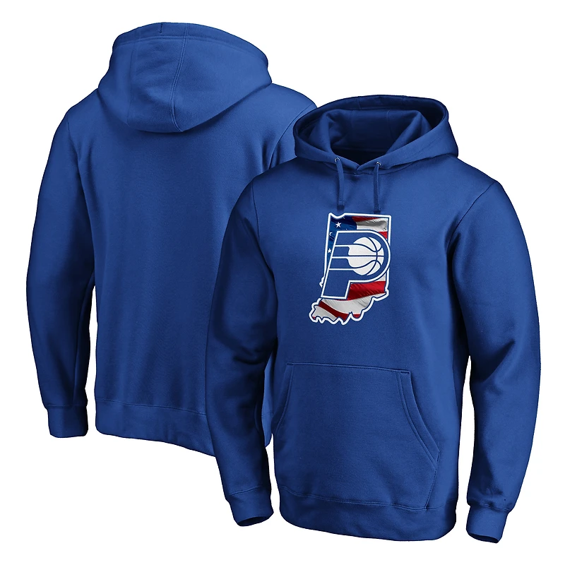 Men's Royal Indiana Pacers Banner State Pullover Hoodie