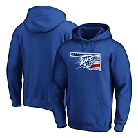 Men's Royal Oklahoma City Thunder Banner State Pullover Hoodie