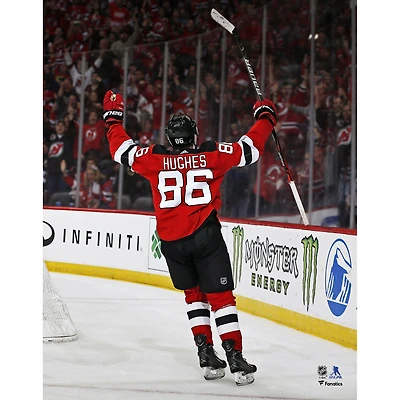 Jack Hughes New Jersey Devils Unsigned Goal Celebration Photograph