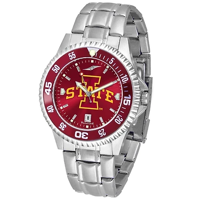 Cardinal Iowa State Cyclones Competitor Steel AnoChrome Color Bezel Watch