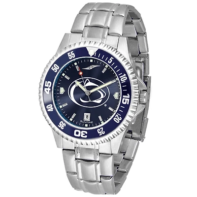 Navy Penn State Nittany Lions Competitor Steel AnoChrome Color Bezel Watch