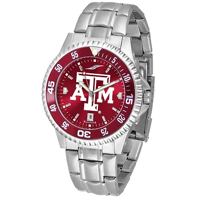 Maroon Texas A&M Aggies Competitor Steel AnoChrome Color Bezel Watch